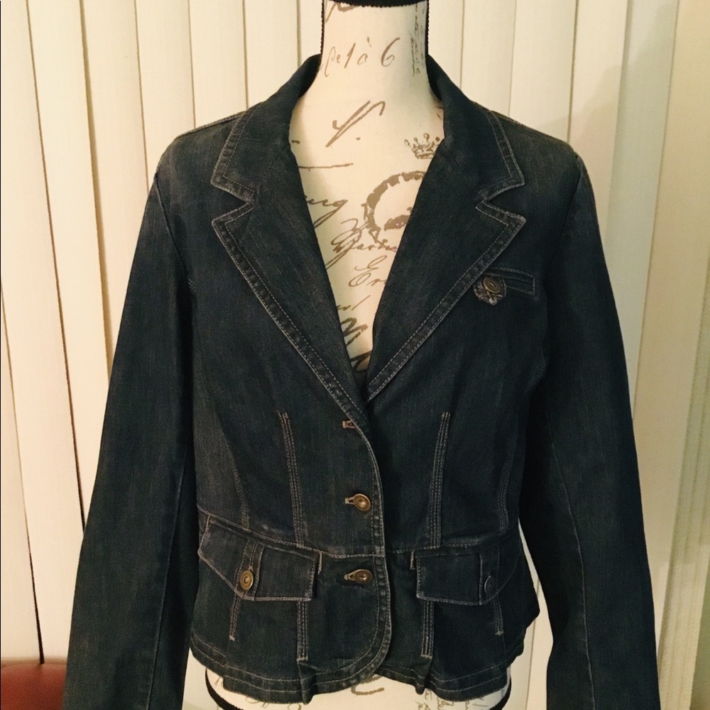DKNY Jean Jacket Size XL